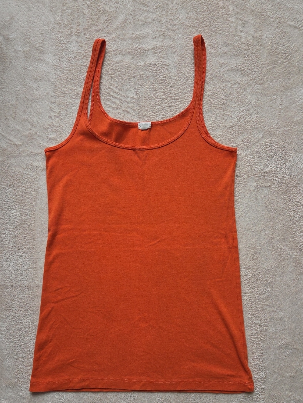 J. Crew Orange Scoop Tank Medium Style 14827